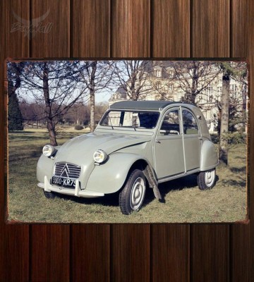 Металлическая табличка Citroen 2CV